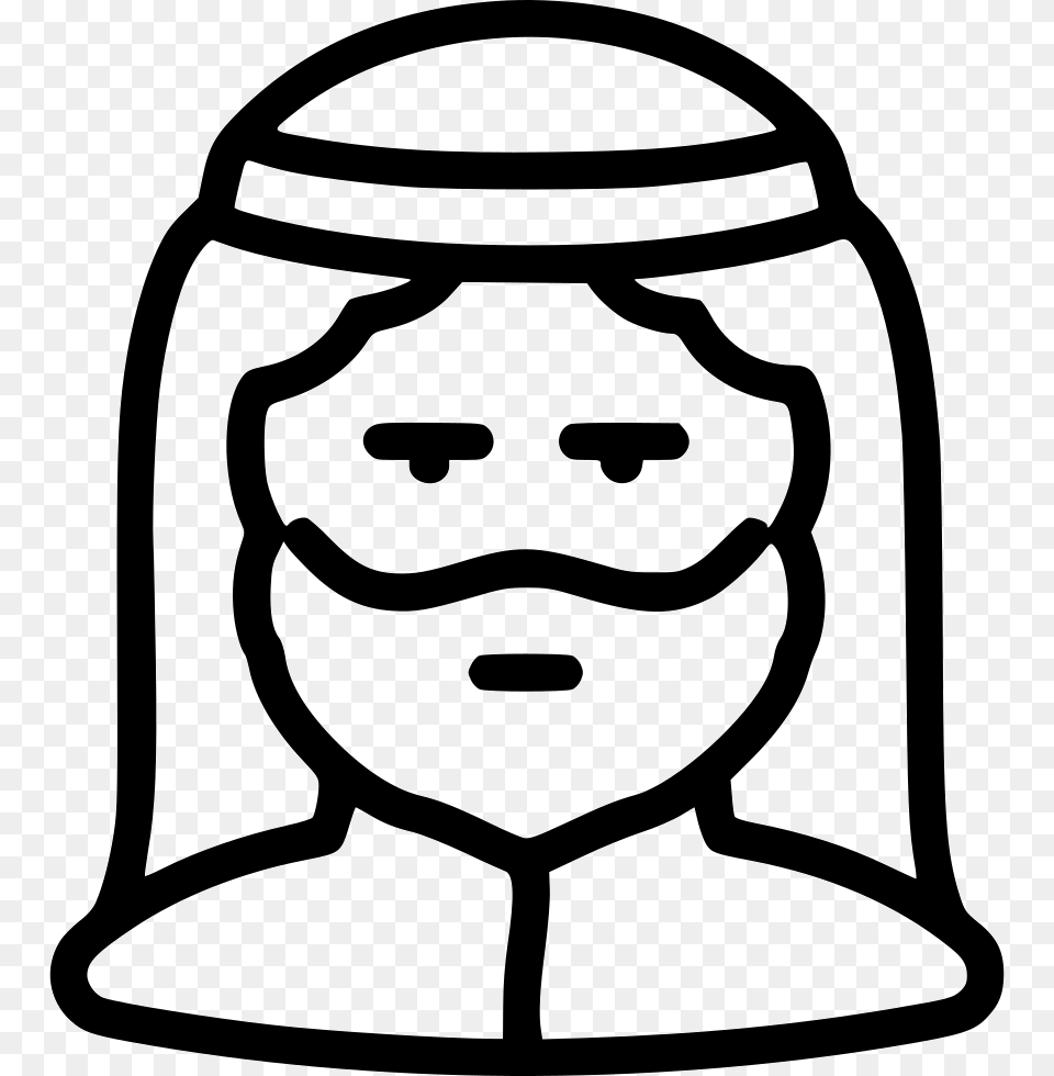 Muslim Man Human Avatar Icon Free Download, Jar, Stencil, Pottery, Urn Png