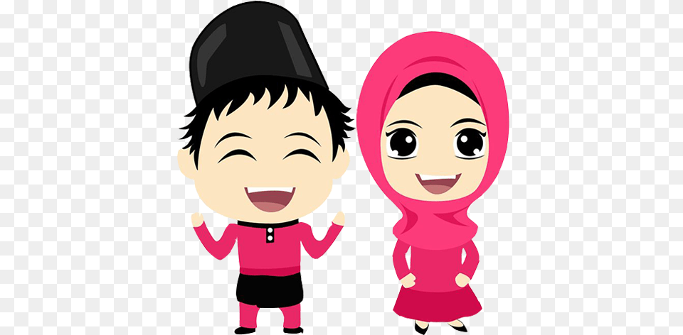 Muslim Wedding Animasi Wedding Muslim, Baby, Book, Comics, Person Png