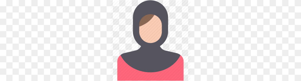 Muslim Woman Clipart, Clothing, Hood, Face, Head Png Image