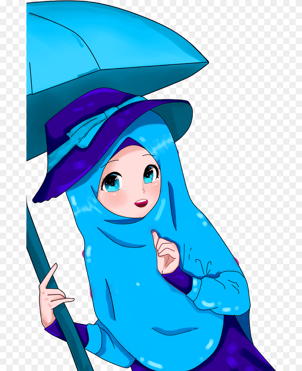 Muslimah Umbrella Cartoon, People, Person, Baby, Clothing Free Transparent Png