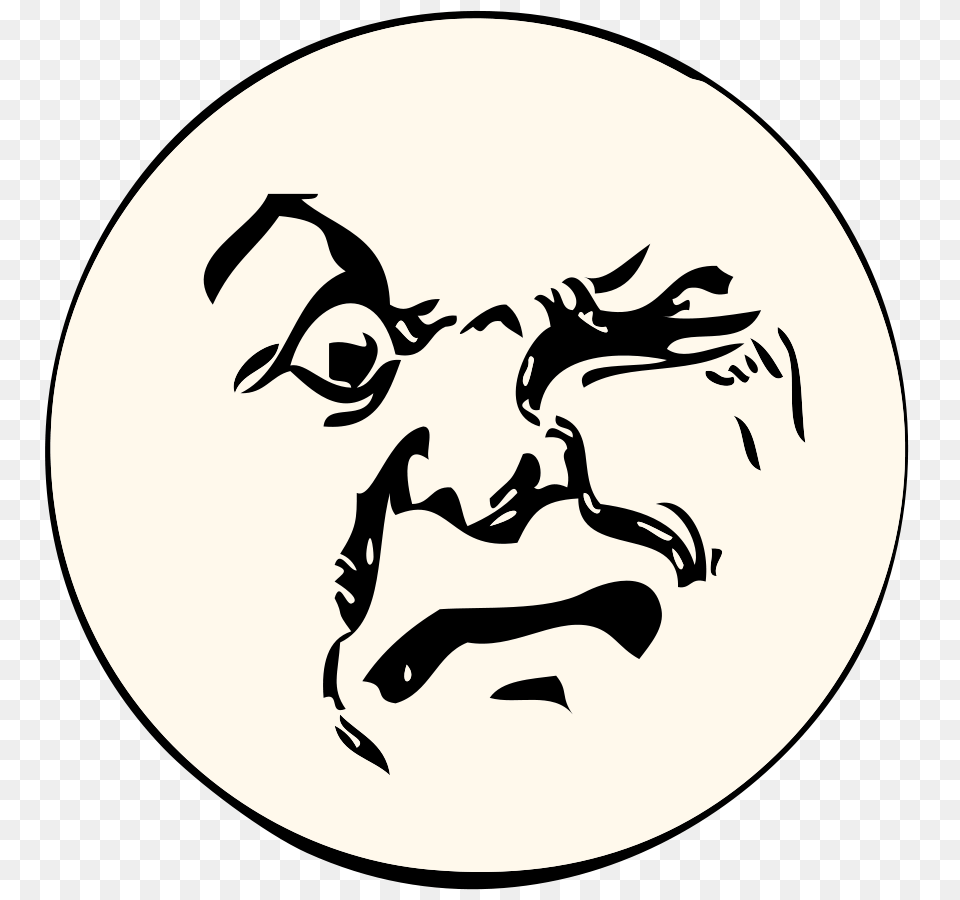 Must Be A Full Moon Moon, Stencil, Face, Head, Person Free Transparent Png