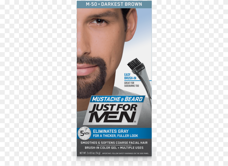 Mustache And Beard Just For Men, Advertisement, Poster, Adult, Male Png Image