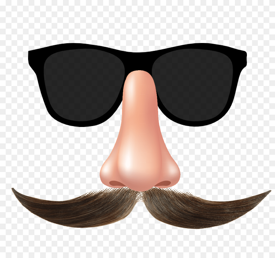 Mustache And Glasses Funny Face Image, Head, Person, Smoke Pipe Free Transparent Png