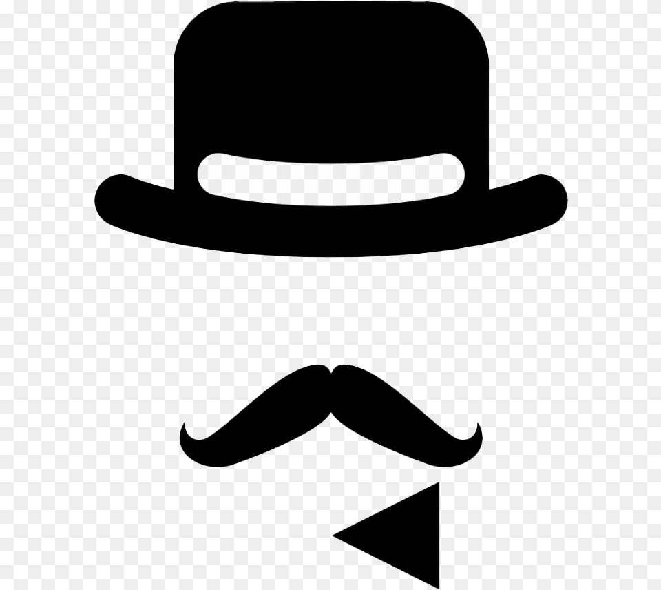 Mustache Bowler Hat Picture Moustache Y Sombrero, Clothing, Face, Head, Person Free Transparent Png