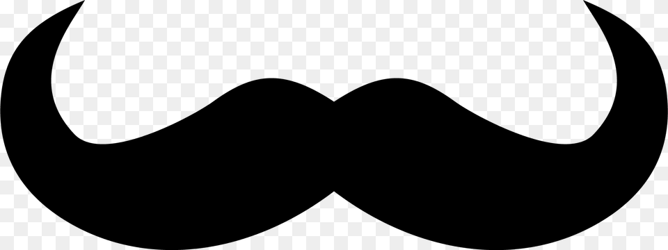 Mustache Clip Art, Gray Png Image