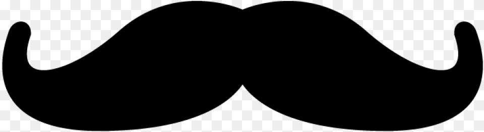 Mustache Clipart Colouring Image Of Mustache, Gray Free Transparent Png