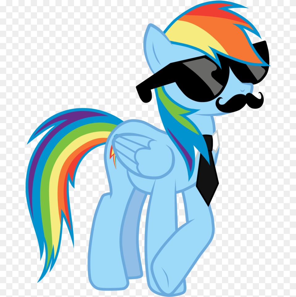 Mustache Clipart Rainbow Mlp Base Swag, Art, Graphics, Baby, Person Free Png