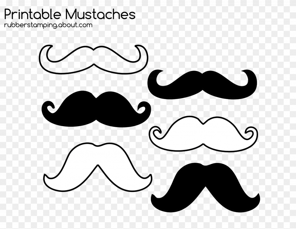 Mustache Coloring Pages Throughout Mustache To Coloring, Face, Head, Person Png Image