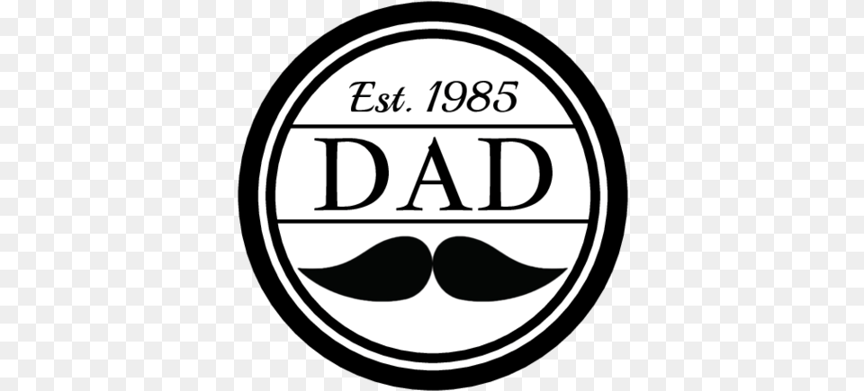 Mustache Fathers Day Sticker Love You Dad Circle Label, Face, Head, Logo, Person Png Image