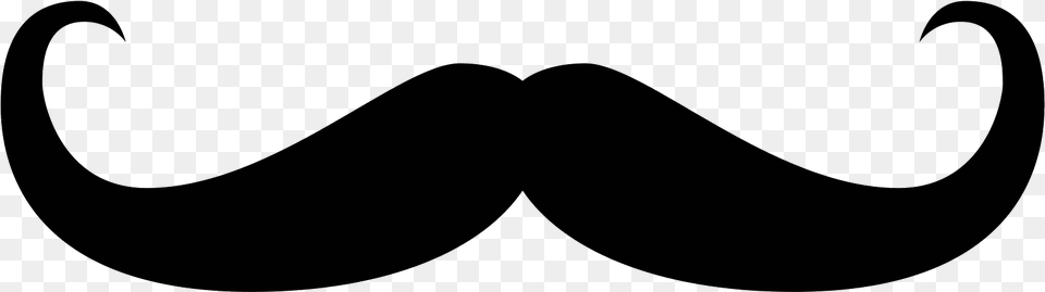 Mustache Filled Icon Handlebar Mustache, Gray Free Png Download
