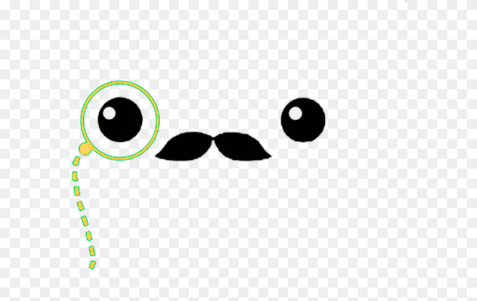 Mustache Glasses Face Cute Kawaii Cute Cartoon Face With Mustache, Accessories, Sunglasses Free Png