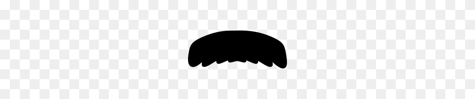 Mustache Group With Items, Gray Png Image