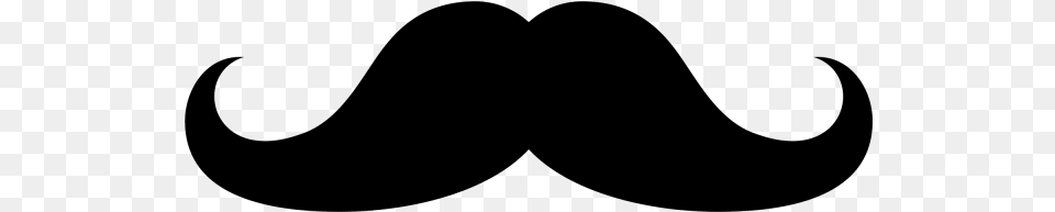Mustache Outline Bigode Icon, Gray Free Png