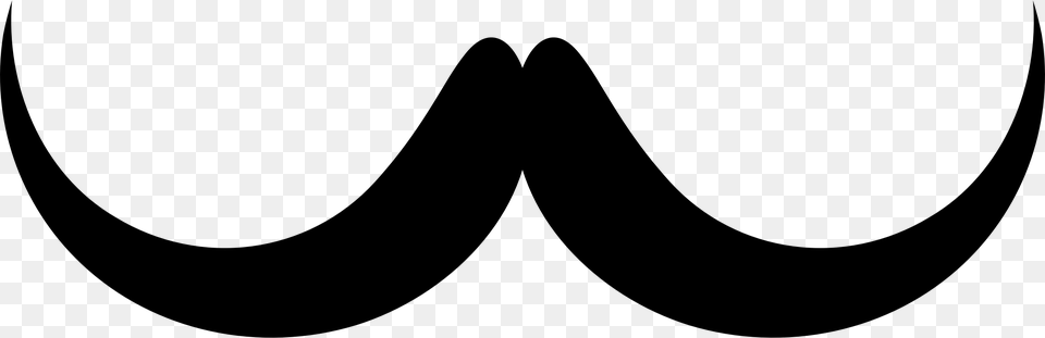 Mustache Silhouette Icons, Gray Free Png Download