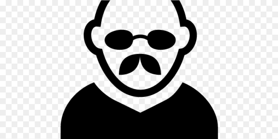 Mustache Vector Man With Moustache Logo, Gray Free Transparent Png