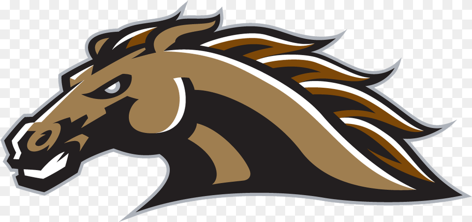 Mustang Clipart Bronco Poston Butte High School Logo, Animal, Fish, Sea Life, Shark Free Png Download