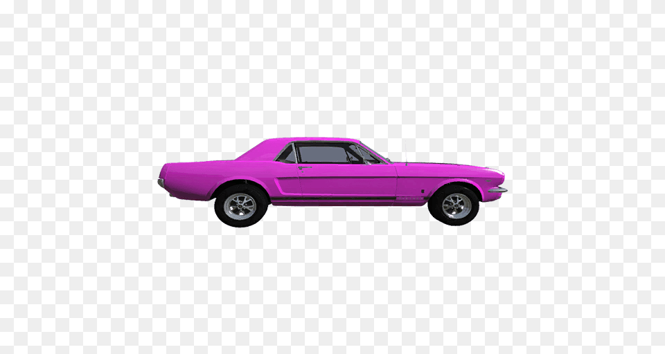 Mustang Cobra Pink Black Stripe, Car, Vehicle, Coupe, Transportation Free Png