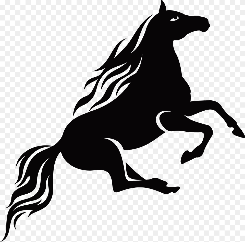 Mustang Euclidean Vector Ink, Silhouette, Stencil, Animal, Canine Free Transparent Png