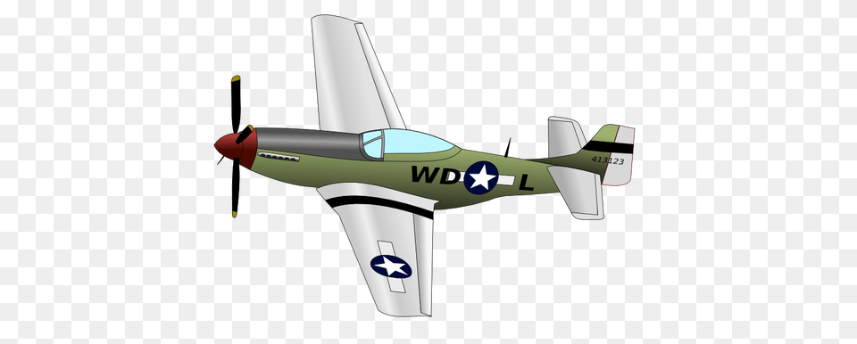 Mustang Fighter Plane Vector Image, Aircraft, Airplane, Vehicle, Transportation Free Transparent Png
