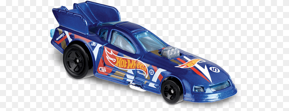 Mustang Funny Car In Blue Hw Race Team Hotwheels Car, Alloy Wheel, Car Wheel, Machine, Spoke Free Png Download