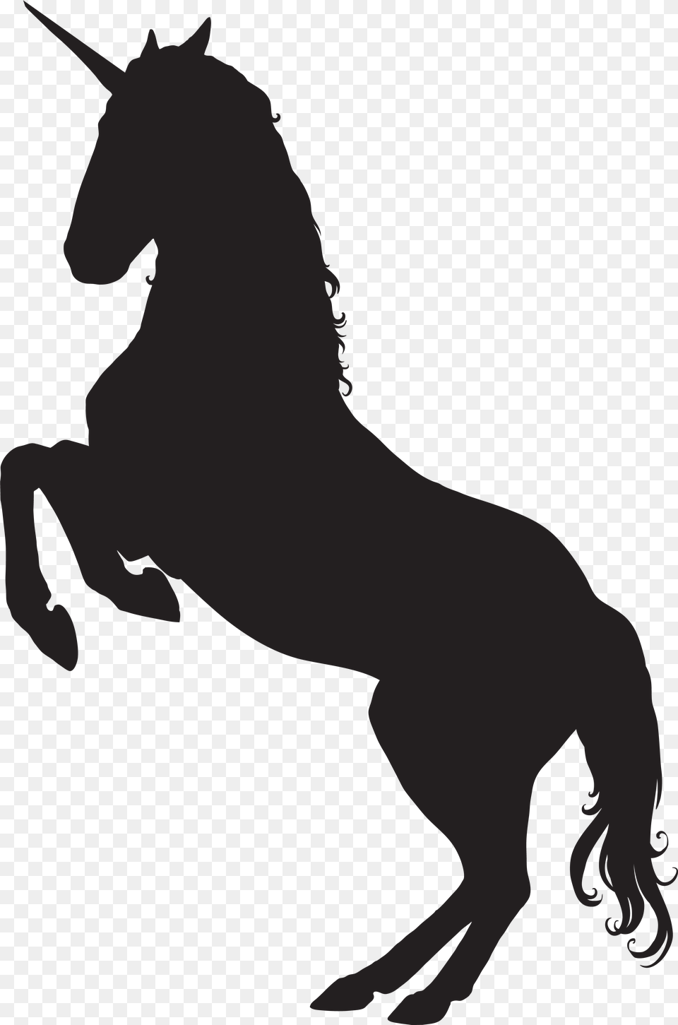 Mustang Pony Mane Stallion Dog Unicorn Silhouette, Animal, Colt Horse, Horse, Mammal Free Transparent Png