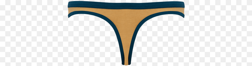 Mustard Base X Teal Trim Thong, Clothing, Lingerie, Panties, Underwear Png Image