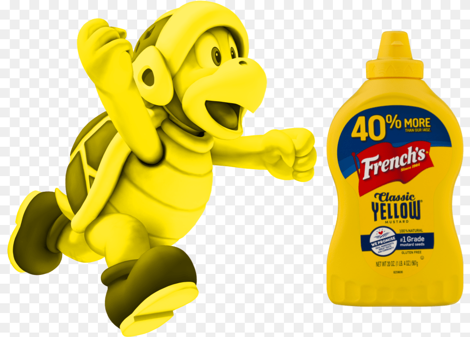 Mustard Bro French39s Classic 100 Natural Yellow Mustard 20 Ounce, Food, Baby, Person, Bottle Free Png