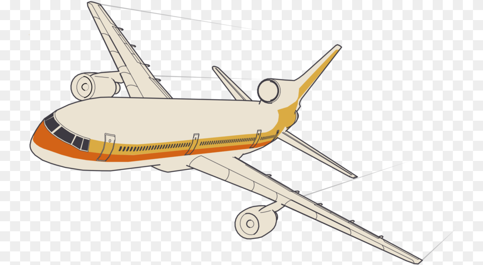 Mustard L1011 4 Printfile Front Boeing, Aircraft, Airliner, Airplane, Transportation Free Png
