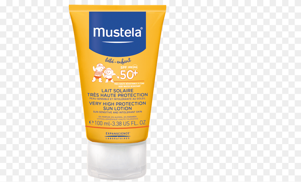 Mustela Very High Protection Sun Lotion, Bottle, Cosmetics, Sunscreen Free Png