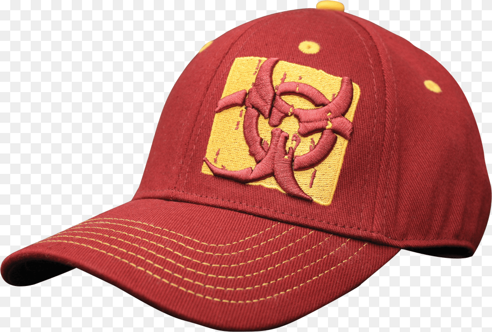 Mutant Biohazard Burgundy Baseball Cap Supplementsquare Baseball Cap Png