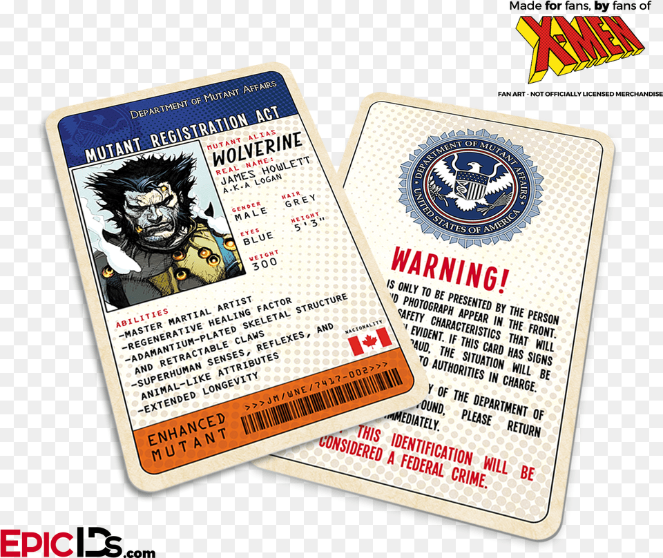 Mutant Registration Act 39x Men39 Classic Comic Identification Civil War Fallen Son 1 A Yu, Text, Person, Face, Head Free Png Download