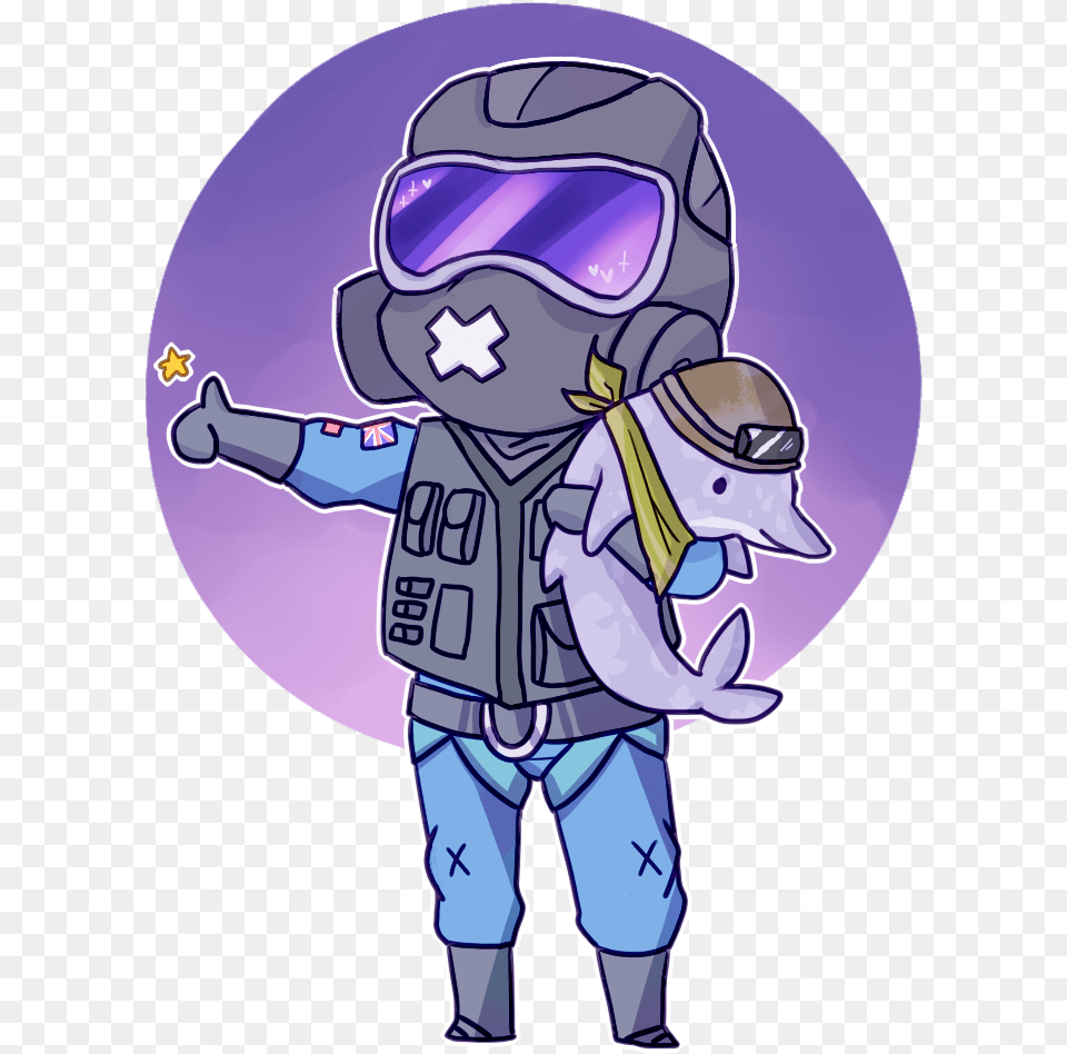 Mute And Dusky By Fridgeot Tom Clancy39s Rainbow Six Cute Mute Rainbow Six Siege, Purple, Book, Comics, Publication Free Png