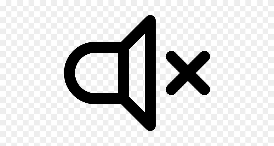 Mute Icon, Sign, Symbol, Cross Png