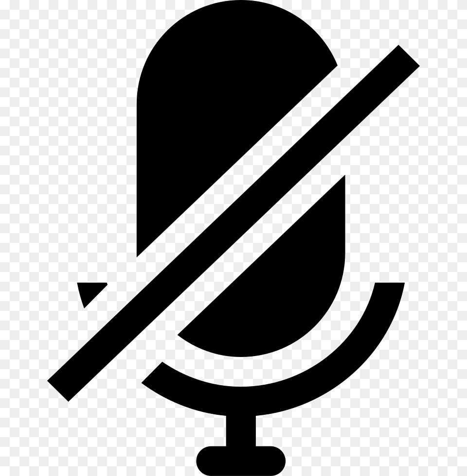 Mute Microphone Interface Symbol Mute Voice Icon, Stencil Png