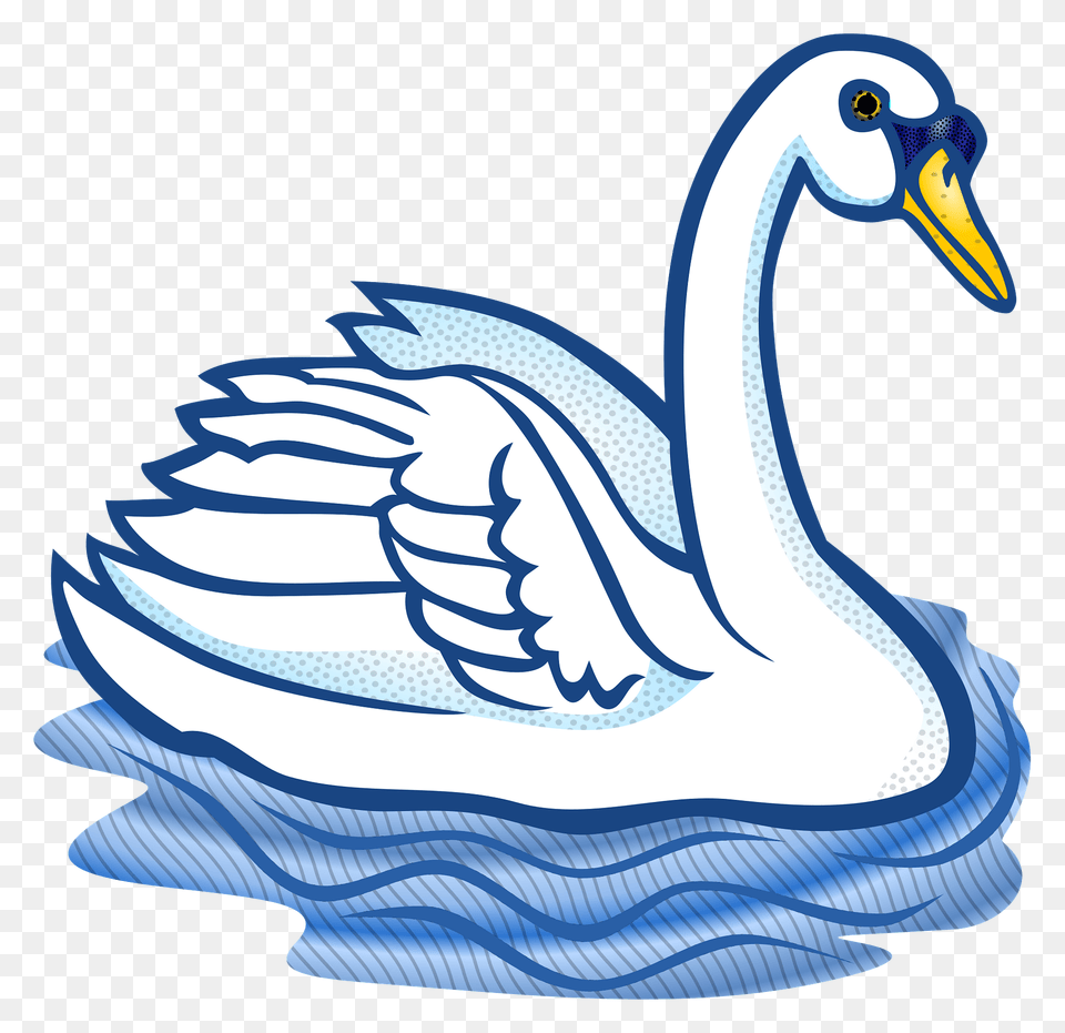Mute Swan Swimming Clipart, Animal, Bird, Waterfowl, Fish Png