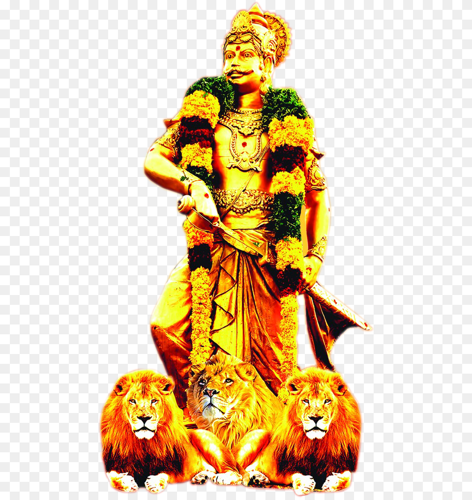 Mutharaiyar Mutharaiyar Statue, Animal, Wildlife, Mammal, Lion Png
