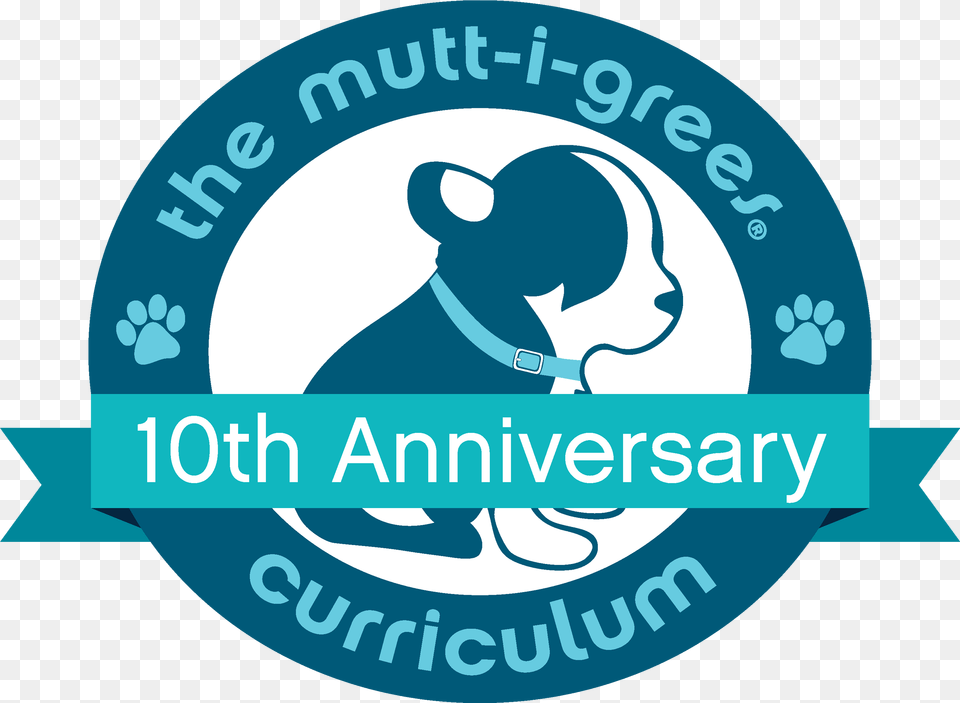 Mutt Igrees10thanniversarylogofinal2 The Muttigrees Curriculum, Logo, Person, Animal, Canine Free Png