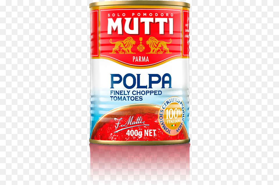 Mutti Chopped Tomatoes, Tin, Food, Ketchup, Can Png