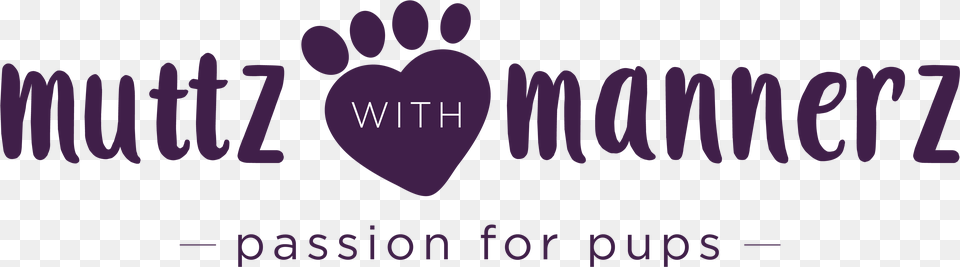 Muttz With Mannerz Graphic Design, Purple, Heart, Logo Free Transparent Png