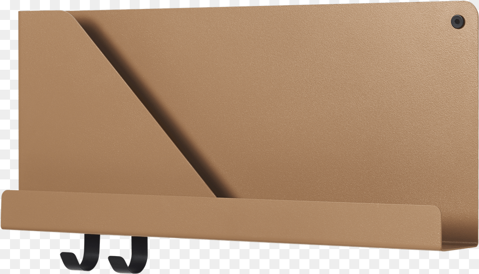 Muuto Small Burnt Orange Folded Shelf Muuto Folded Shelves, Cardboard, Box, Carton, File Binder Png Image