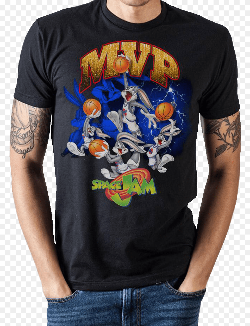 Mvp Bugs Bunny Space Jam T Shirt, T-shirt, Clothing, Tattoo, Skin Png Image