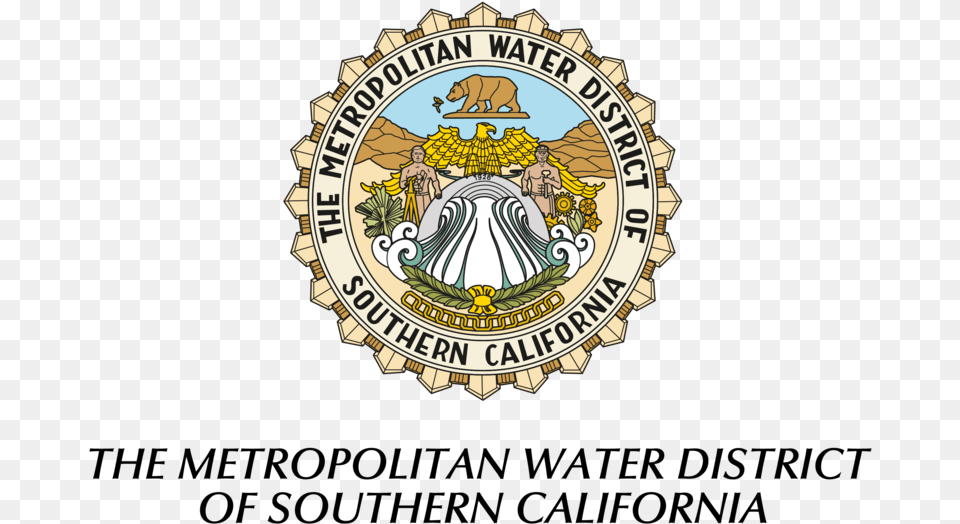 Mwd Seal Stacked Lg 4c Outlined 01 Metropolitan Water District, Badge, Symbol, Logo, Person Free Png Download