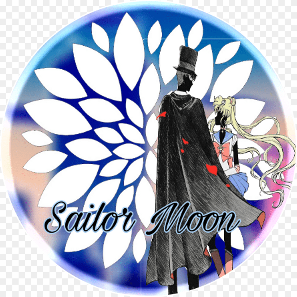 Mwk Sailormoon Sailor Moon Luna Darien Pretty White Flower Petal Art On Red Change Purse, Adult, Fashion, Female, Person Free Png Download