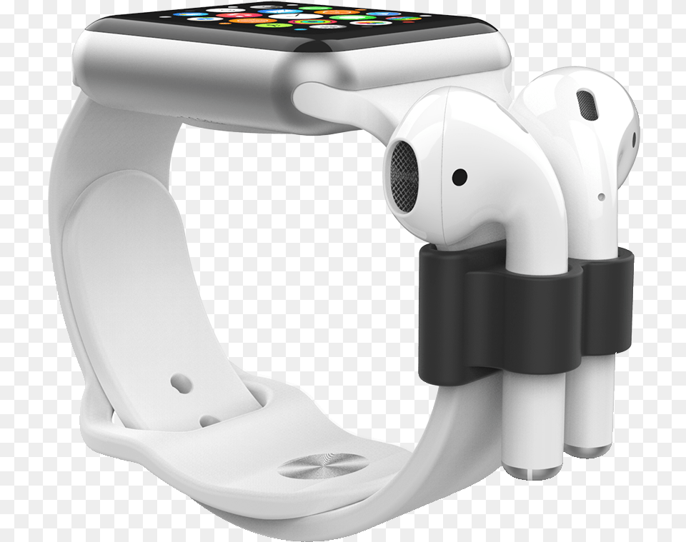 Mworks Mcase Apple Watch Airpods Holder Black Silicone Holder Airpods, Appliance, Blow Dryer, Device, Electrical Device Free Png Download
