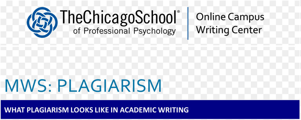 Mws Plagiarism Module 3 Chicago School Of Professional Psychology, Text, Logo Free Png