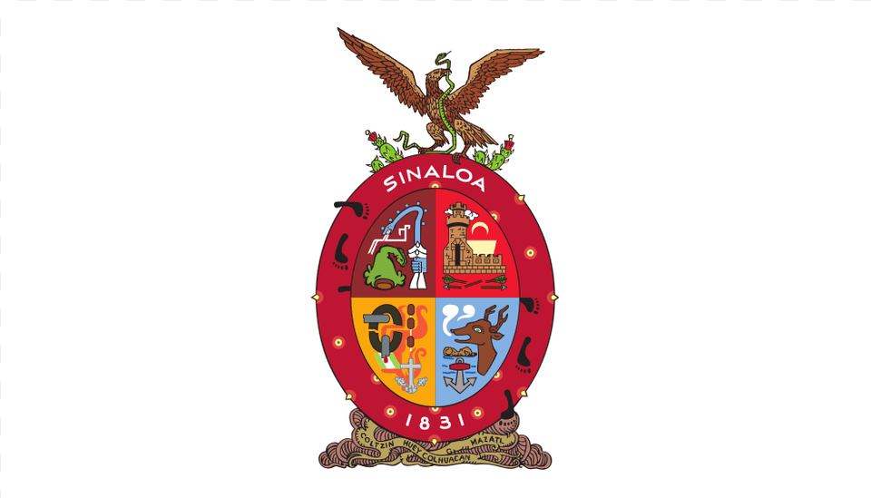 Mx Sin Sinaloa Flag Icon Sinaloa Flag, Badge, Logo, Symbol, Animal Free Png Download
