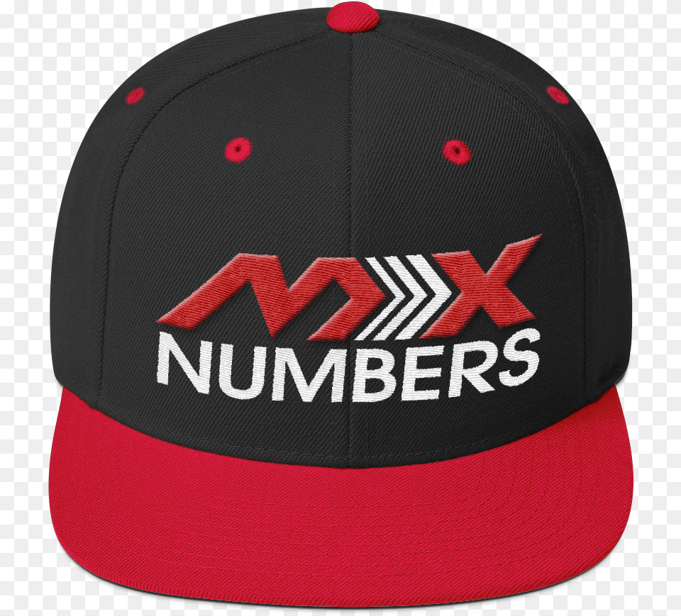 Mxnumbers Snapback Hat With Green Undervisor Red With White Arrow Logo Baseball Cap, Baseball Cap, Clothing Free Png