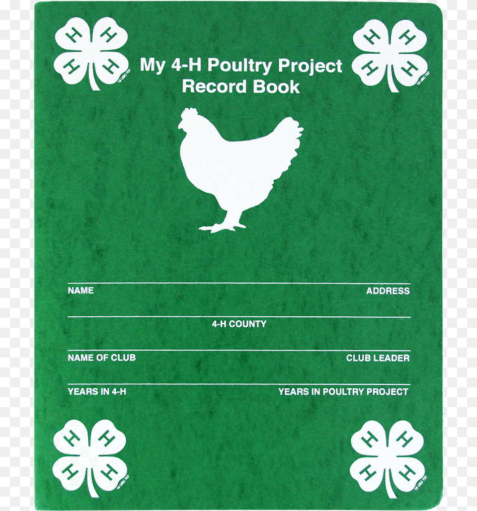 My 4 H Poultry Project Record Book My Dairy Project, Animal, Bird Png