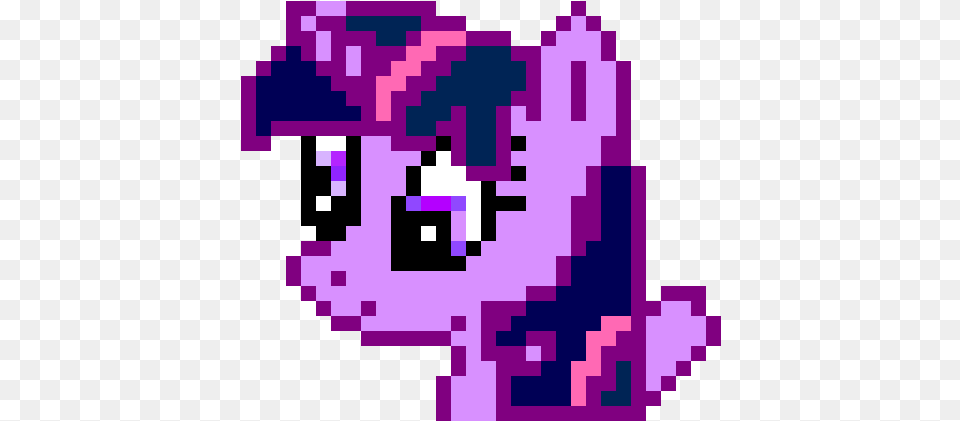 My 8 Bit Twilight Sparkle Alien Pixel Art, Graphics, Purple, Flower, Plant Free Png Download