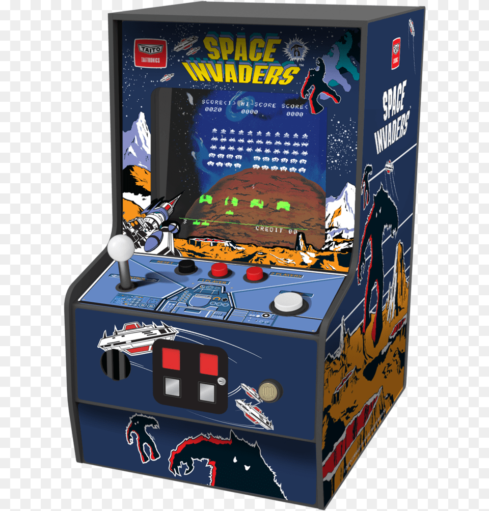 My Arcade Reveals Collectible Space Invaders Micro Original Space Invaders Arcade, Arcade Game Machine, Game Png